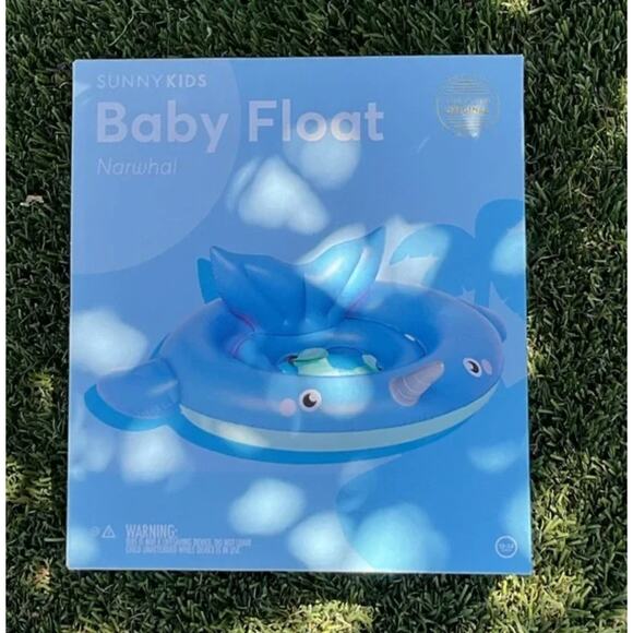 Sunnylife Narwhal Baby Pool Float - NIB - Picture 2 of 5